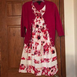 White House Black Market Dress w/ FREE Sweater